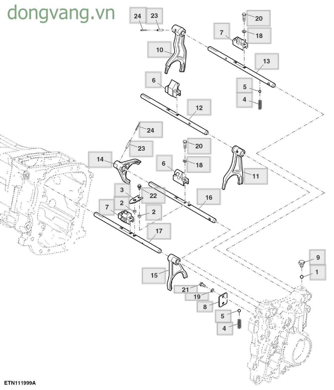 Countershaft Shifter, 2100 RPM - ST780096